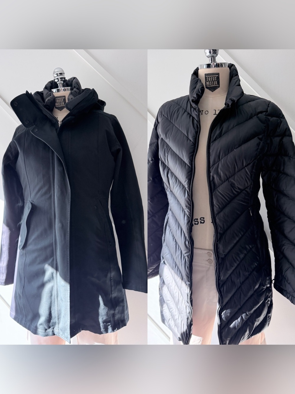 Patagonia Tres 3-in-1 Parka Women’s Small Black Down Filled H2No